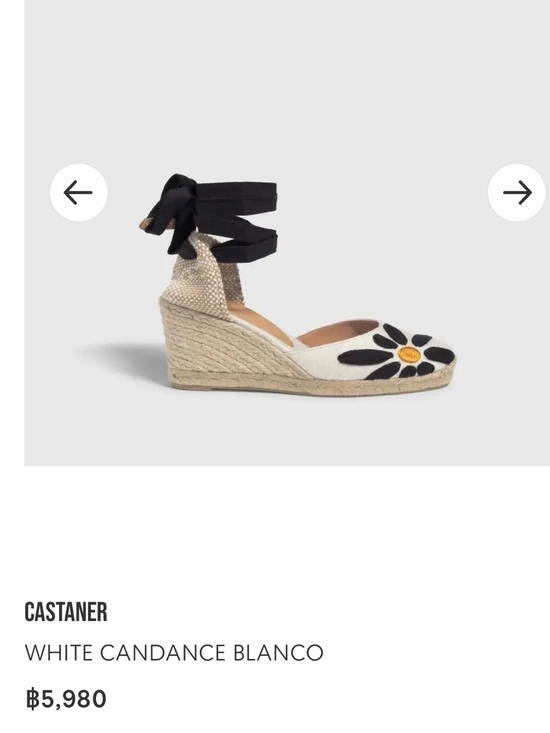 Castaner Shoes - Castaner Candance Blanco Espadrille Wedge Flower Spanish Feminine Black White 38